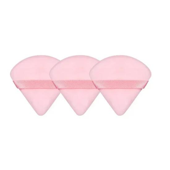 1/3/6 buc bureți de machiaj cu pudră de catifea triunghiulară pentru fața, ochi, umbră, umbră, sigiliu, instrument de machiaj pentru fond de ten