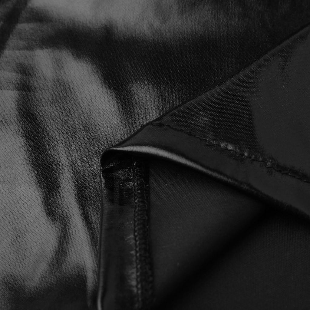 Fashion Leather Sexy Women Lingerie Miniskirt  Backless Clubwear With G-String