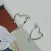 Female Aloof Style Simple and Versatile Temperament Heart Earrings