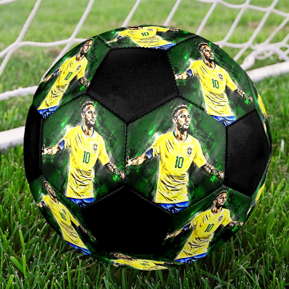 1 Stück Neymar Fußball Größe 5 Hallenfußball Mode Bunt Hinterhofspiel - Großartig für Sportfans Geschenk HE44