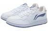Li Ning Slip Resistant Abrasion Resistant Low Top Skateboard Shoes Women's White Blue AGCR318-3