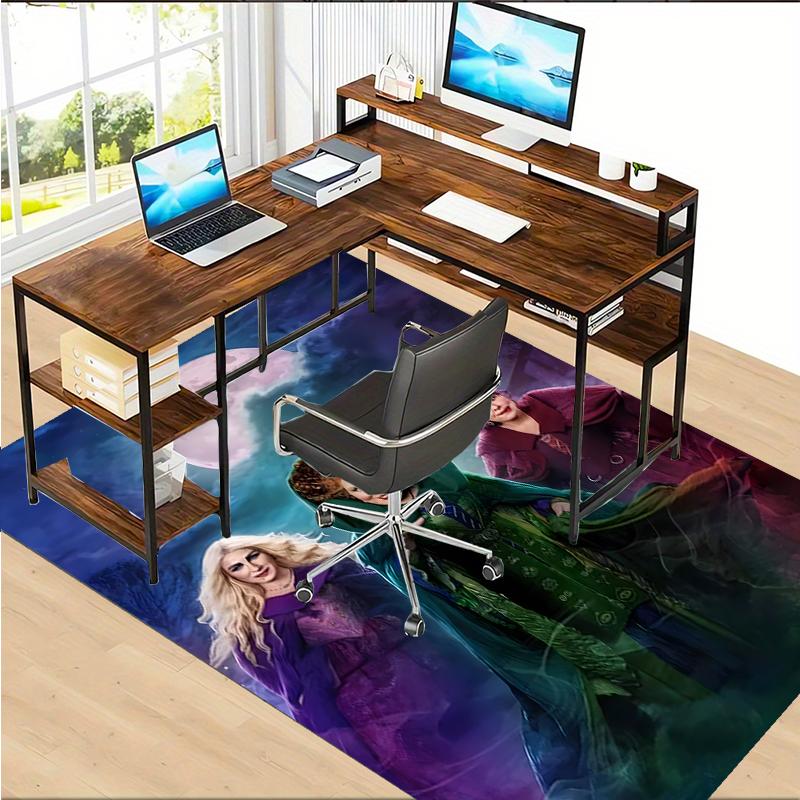 Hocus Pocus Polyester Carpet, Soft Indoor Mat for Office Chair, Living Room, Computer Desk - Decorative Home Office Rug Design