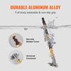 Drywall Flat Box Handle, 40''-64'', Anodized Aluminum Flat Finishing Extension Handle, 5-Section Length Adjustable, Non-slip Grip and 360° Painting