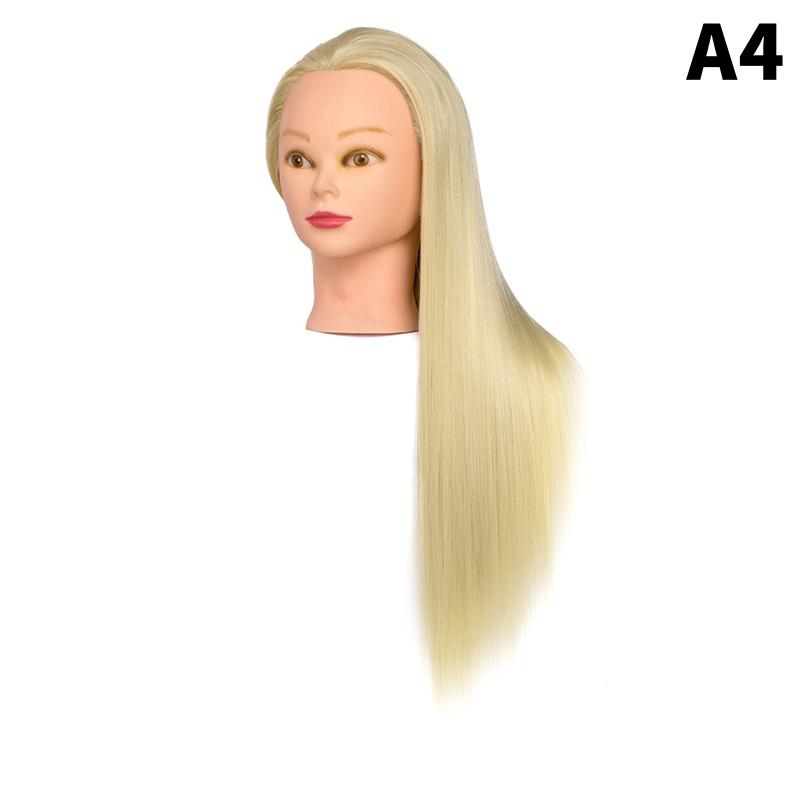 24 Zoll Professioneller Schaufensterkopf mit Haaren für Salon Friseur Training Übungs-Mannequin Schneidetechniken