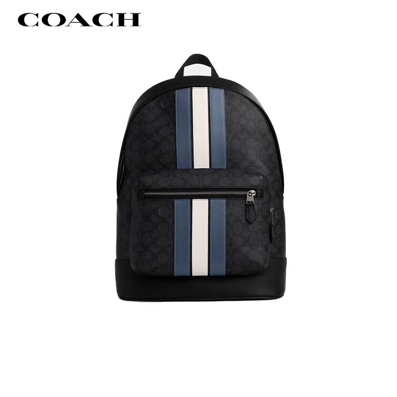COACH Men's WEST Classic Print Large Backpack