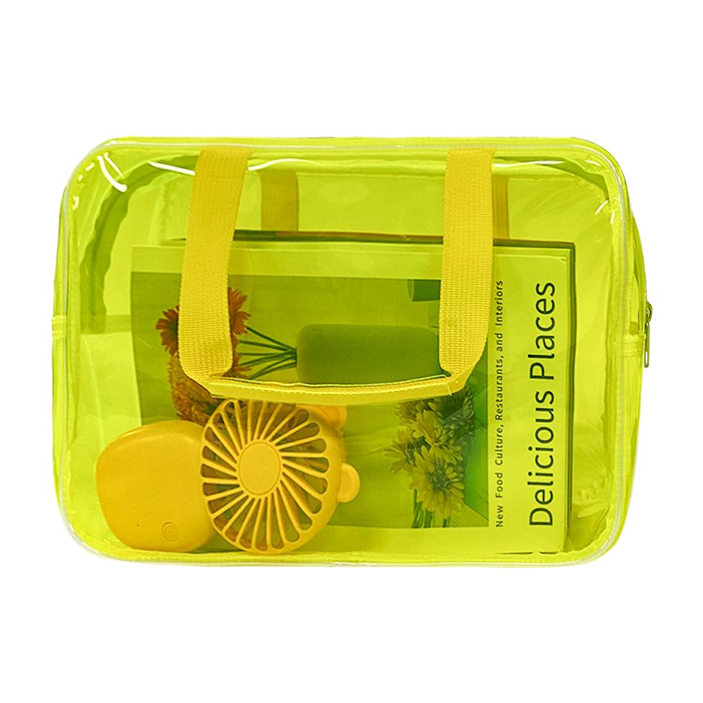 Waterproof Transparent PVC Cosmetic Travel Bag - Large Capacity Handbag