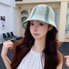 Fisherman Hat Ladies Summer Striped Cotton Sun Protection Wide Brim Casual Beach Cap