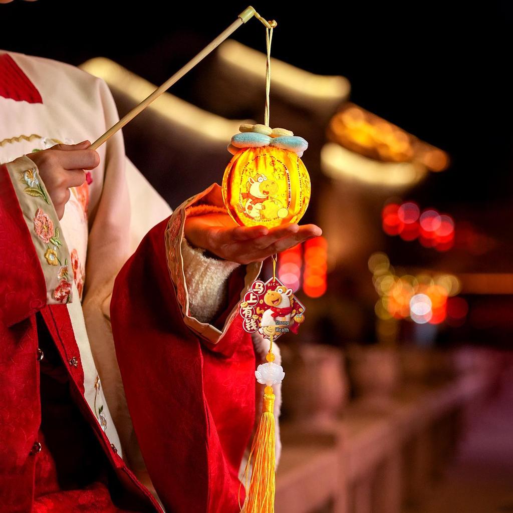 2026 Year of the Horse LED String Lights: New Year Decoration Handheld Pendant for Spring Festival Atmosphere