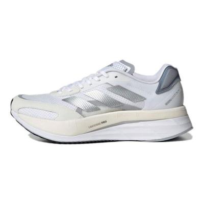 Adizero Boston 10 White Silver Metallic Women Sneakers Cloud-White Halo-Silver GY0907