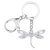 WEVENI Alloy Crystal Dragonfly Keychain, Insect Charm, Enamel Jewelry for Women and Girls, Carpet Bag Accessory, Multicolor, 29mm x 45mm