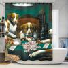 Vintage Dogs Playing Poker: Classic Artistic Pattern Shower Curtain For A Unique And Quirky Bathroom Dcor