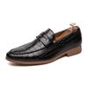 Luxury Brand Penny Loafers Men Casual Shoes Slip On Leather Dress Shoes Big Size 38-47 Brogue Carving Loafer Driving Shoes