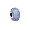 Lavender Purple Wave Murano Charm Women Jewelry 798875C00