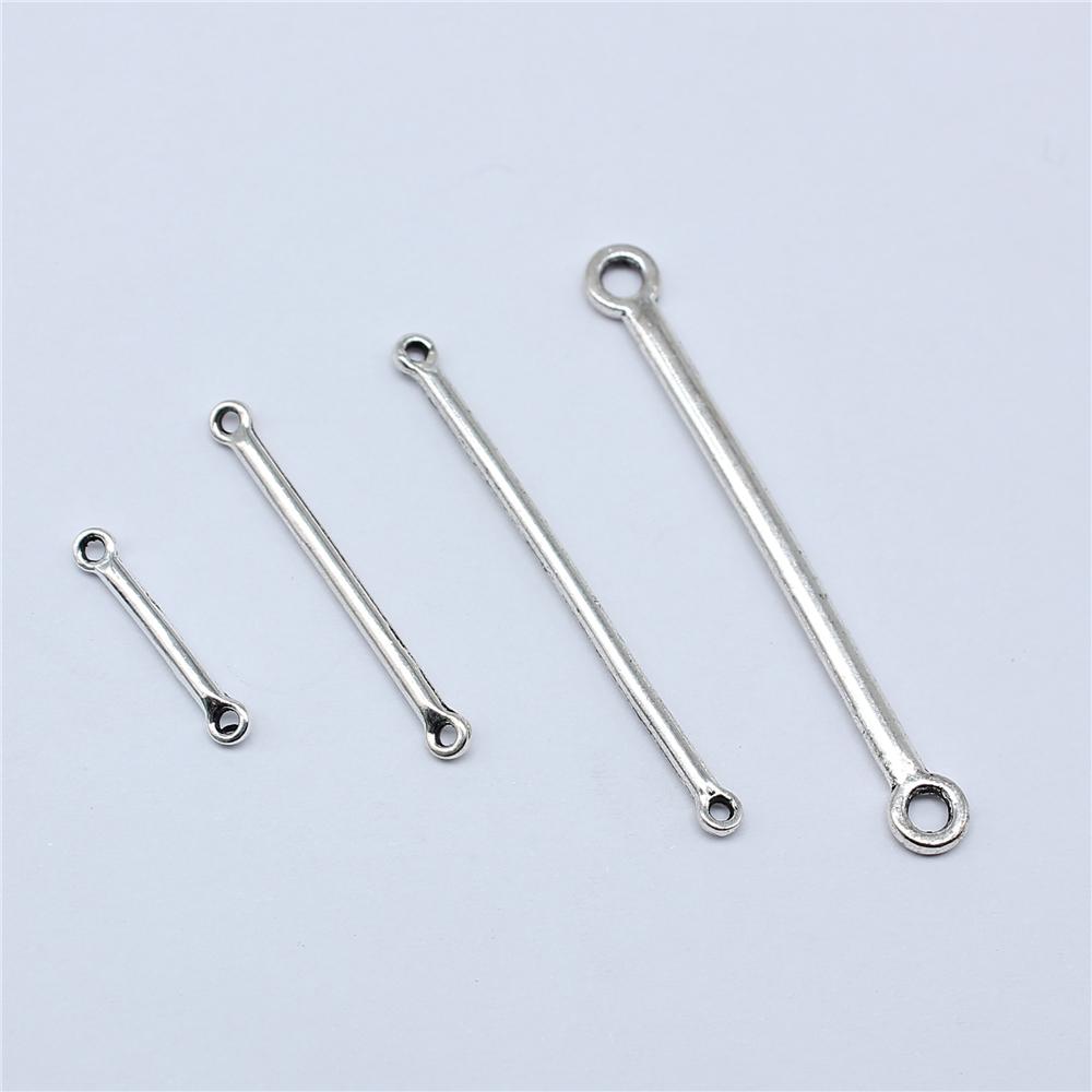 40pcs Charms Strip Connector For Earring Making Pendants DIY Jewelry For Necklace Bracelet Making