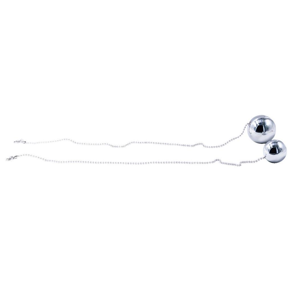 Adult Anal Toys: Metal Bead and Chain Plugs, Rear Entry Plugs for Male & Female, with Leash Attachment