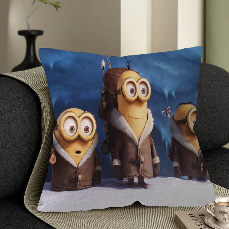 M-Minions-S Personalized Pillow Cover Kids Bedroom Wild Party Decor Pillowcase Kid Birthday Shower Gift