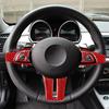 5Pcs Red Carbon Fiber Steering Wheel Kit Cover Trim For BMW Z4 E85 2003-2008