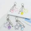 Vibrant Five Point Keychain Charm Easy Clip Feature Sturdy Alloy Keyring Accessory For Convenient Portability