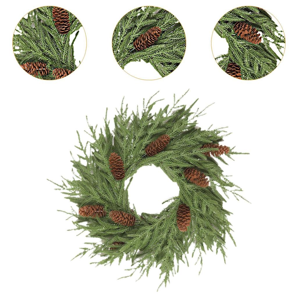 Front Door Wreath Ornament Xmas Home Furnishing Holiday Gift Artificial Greenery