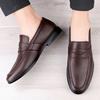 Trend Designer New Men's Genuine Leather Casual Dress Homecoming Shoes Penny  Loafers Formal Wedding Footwear Zapatos Hombre