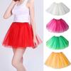 Colorful Elastic Band Gauze Adult Women Short Ballet DancingSkirt Costume