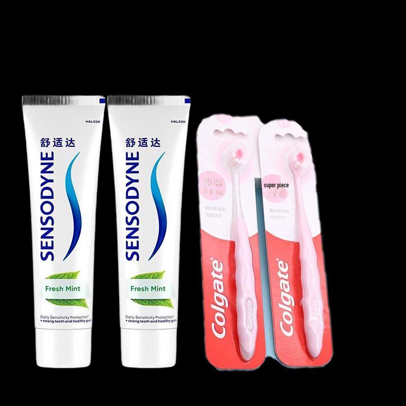 Sensodyne Fresh Mint Toothpaste & Toothbrush Twin Pack