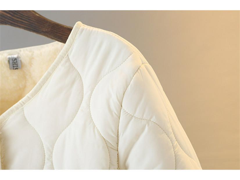 2025 New Cotton Padded Jacket: Short, Plush, Thick, Autumn/Winter Style for Petite and Plus Size Women