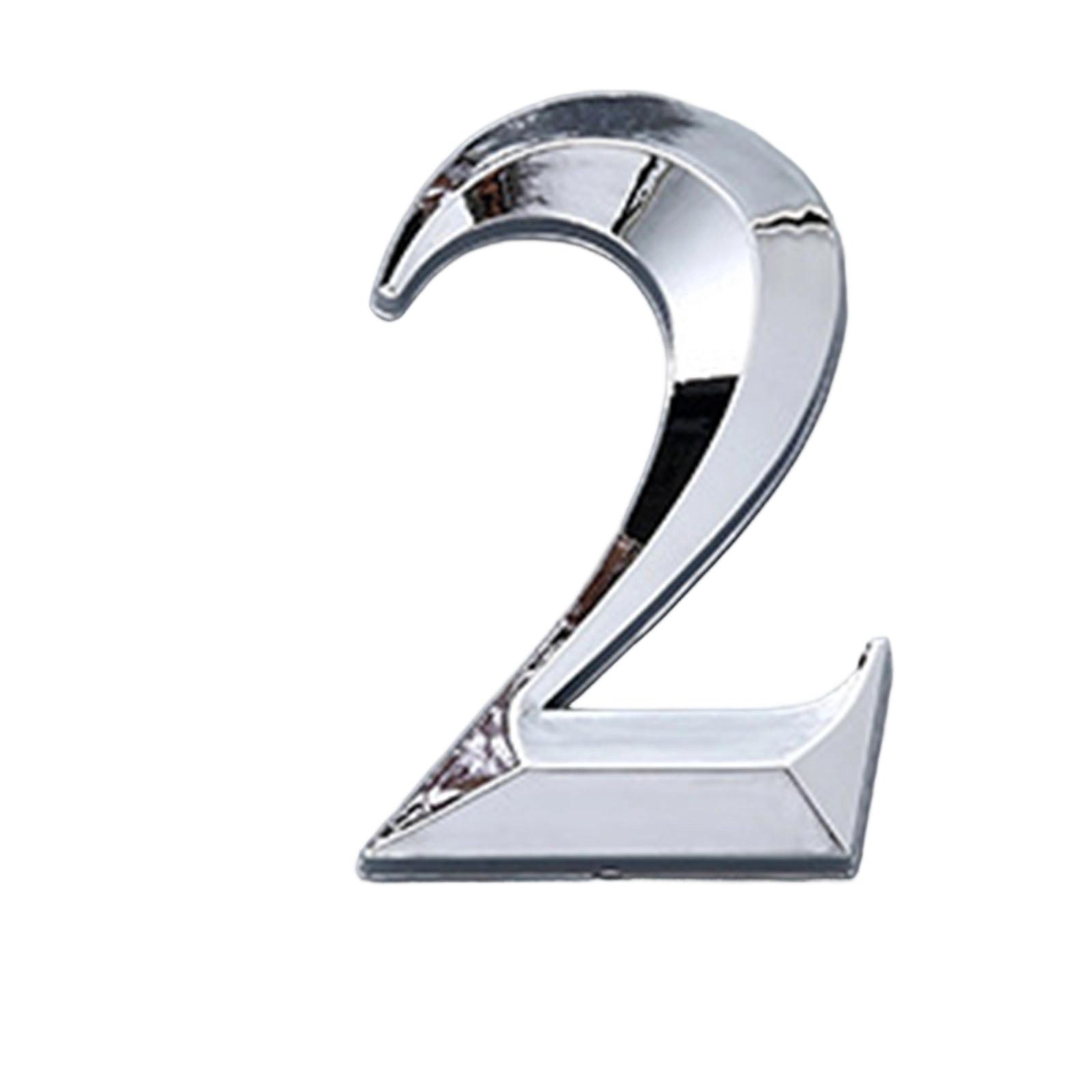 

0-9 Number Signage, Electroplated Number Signs , Door Number Signs ,with Adhesive Backing, One Size