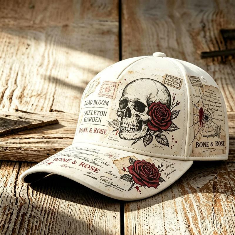 Gorra de Béisbol Estilo Callejero Americano Sombrero con Estampado de Halloween Sombrero Casual Diario para el Sol