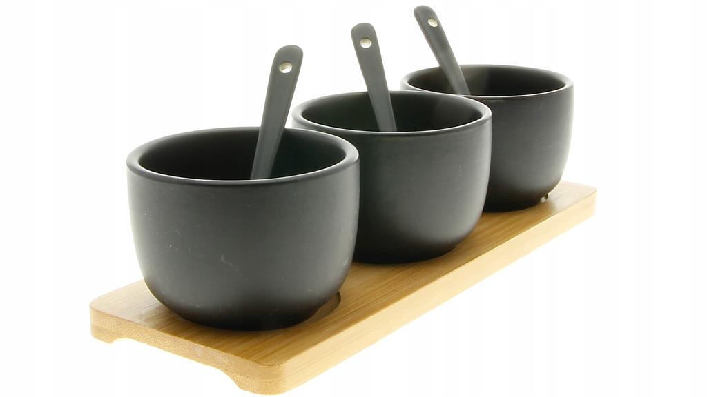 BOWLS CONTAINERS FOR SAUCE AND DIP 3 pcs SET