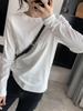 Autumn/Winter 2025 Women's Versatile Basic Layering T-shirt - Thick, Fitted, Round Neck