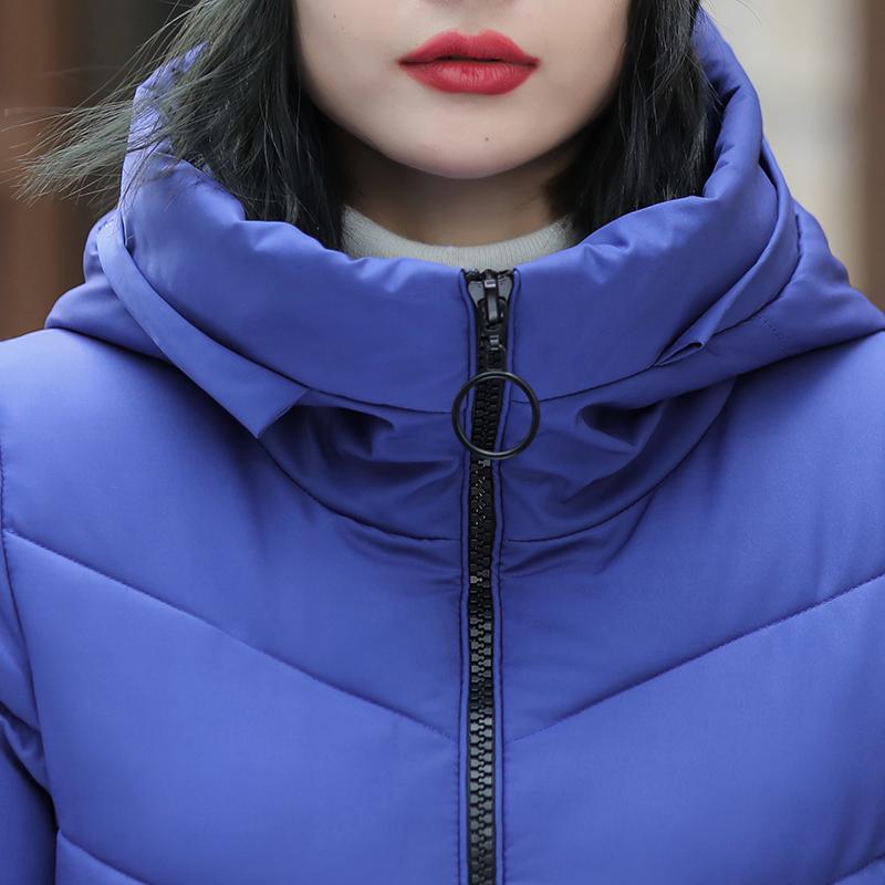 Winter Women Coat TIDENOVEL Quilted Coat Cotton Padded Coat Parkas Winter Long Jacket Hooded Plus Size