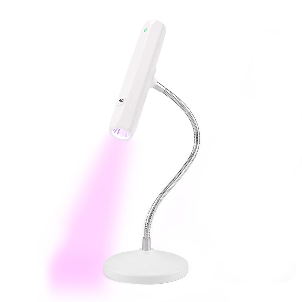 

BEPAN Rechargeable Flash Cure LED Lamp 9w Portable Handheld Mini Dryer Cordless Nail Red Light Lightweight USB Cable Port Desktop Base USB cable