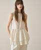 GRIDAJ Ruffle Dress-Style Blouse _ Ivory