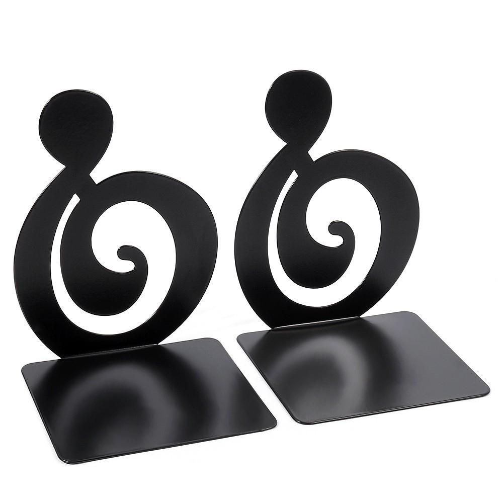 1 Pair L-Shape Piano Key Bookend Artistic Music Score Book Holder Book Enthusiasts