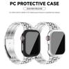 Bară de protecție+Sticlă de protecție ecran+Husă mată pentru Carcasă Apple Watch 46mm 45mm 41mm 44mm 40 38mm pentru Iwatch SE 11 10 9 8 7 6 5 4 3 2