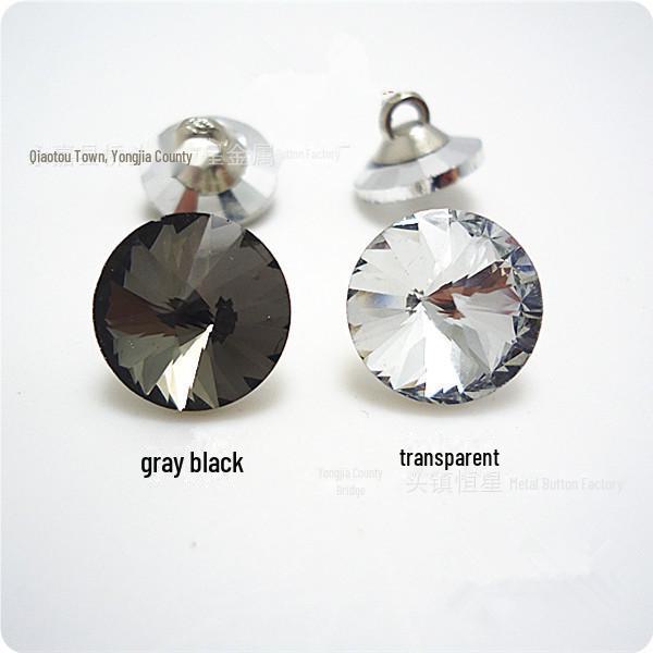 Transparent Crystal Acrylic Diamond Shirt Button for DIY Children's and Women's Clothing Accessories