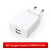 Doppel-USB 5V 2A Ladegerät mit EU/US-Stecker & CE-Zertifizierung für Android-Handys