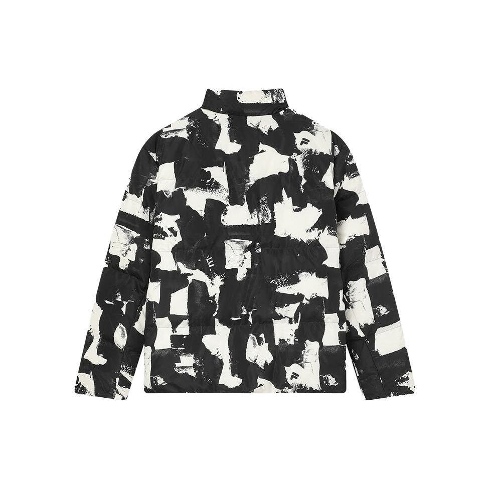 FILA X Études Collaboration All-Over Print Zipper Stand Collar Long Sleeve Down Jacket Men outerwear F11M346901F-ZA