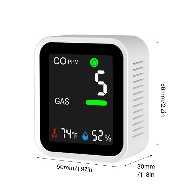 Easy Installation Gas Analyzers Wall Mount or Desktop Placement Carbon Monoxide Methane Monitor Digital Readout High Sensitivity