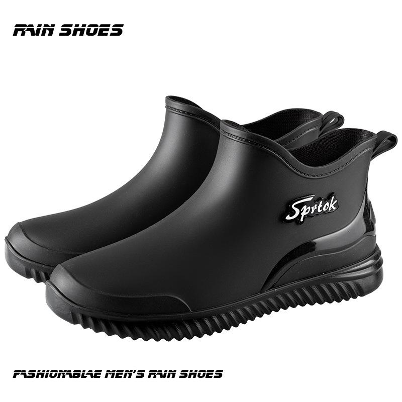 

Мужские уличные рыболовные дождевые сапоги Модные Нескользящие Водонепроницаемые Дождевые Сапоги Теплые Домашние Кухонные Рабочие Дождевые Сапоги Автомойка Резиновые Сапоги 39 чёрный