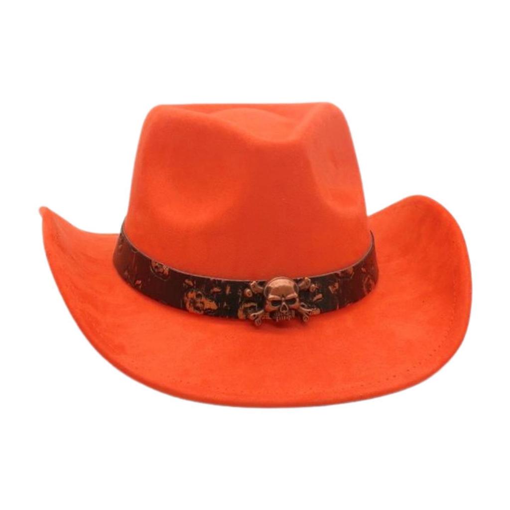 Western Cowboy Hat Performance Stage Jazz Hat Resort Style Skull Accessories Ethnic Style Top Hat