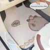 Universal Cute Capybara Car Floor Mat Set - Tailored Wire Mat Wear Resistant Stain Resistant Auto Mat Accessories