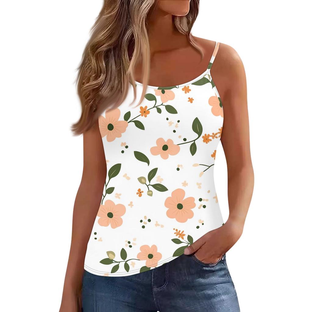 Women's Low-necked Sleeveless Vest U-neck T-shirt Suspenders