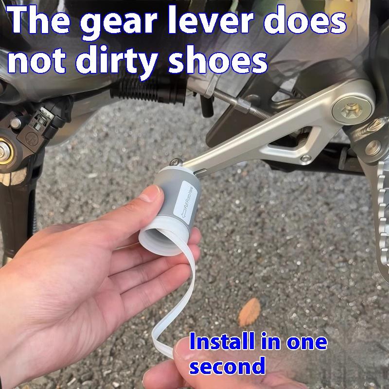 1/2 szt. Motocyklowa osłona dźwigni zmiany biegów, antykradzieżowa, na buty, silikonowa, samokurcząca się, sprzęt motocyklowy do jazdy, osłona ochronna