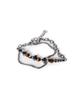 Dwse Shine Pebble Bracelet (Brown)