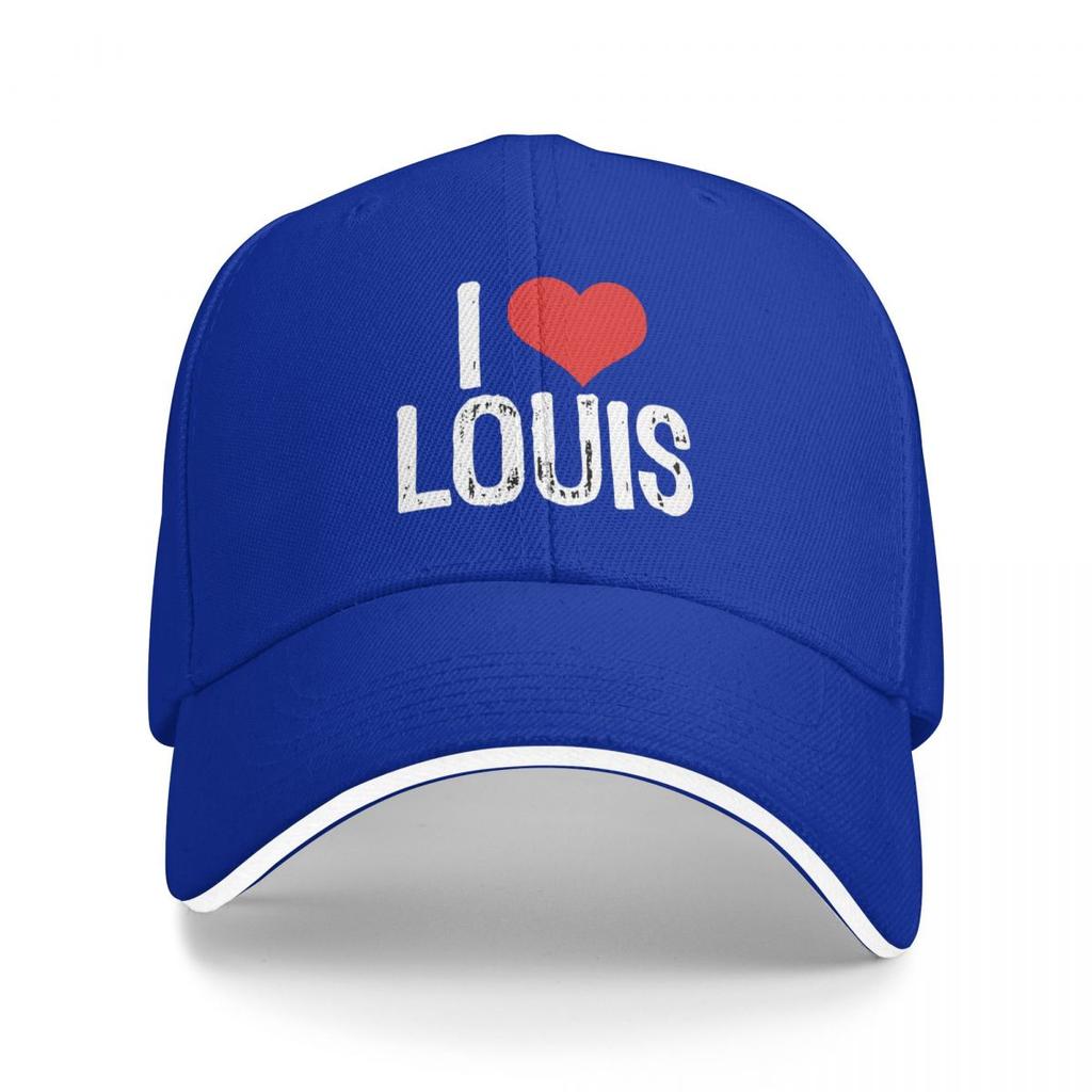 Ich liebe Louis Tomlinson Baseballkappen Snapback Baseballmützen Atmungsaktiv Lässig Kappe Outdoor Unisex