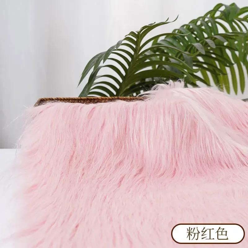 25x45cm 9cmPile Faux Fur Fabric For Sewing Doll Toy Beard Hair DIY Patchwork Material Accessories Home Decoration Cosplay Fabric