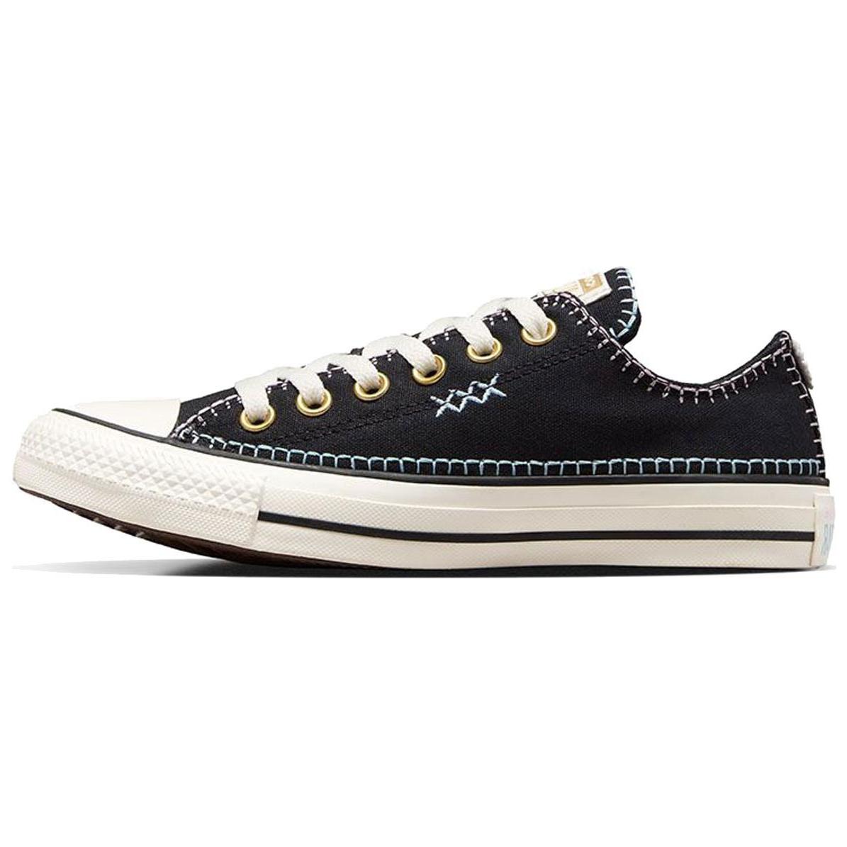 

Converse Chuck Taylor All Star Удобные низкие парусиновые кеды Женские кроссовки Черные Белые A07546C 38