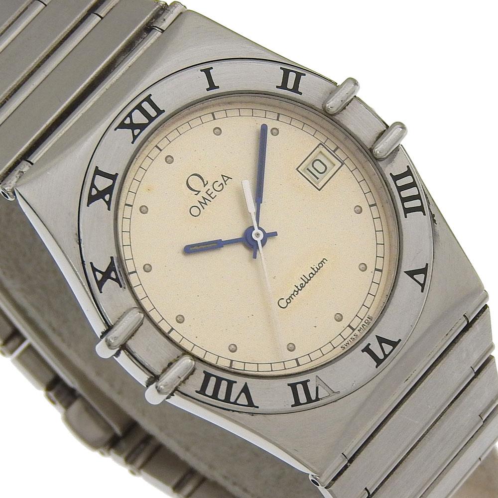 OMEGA Constellation Watches Date grayDial Stainless Steel Quartz Analog display Boys Used